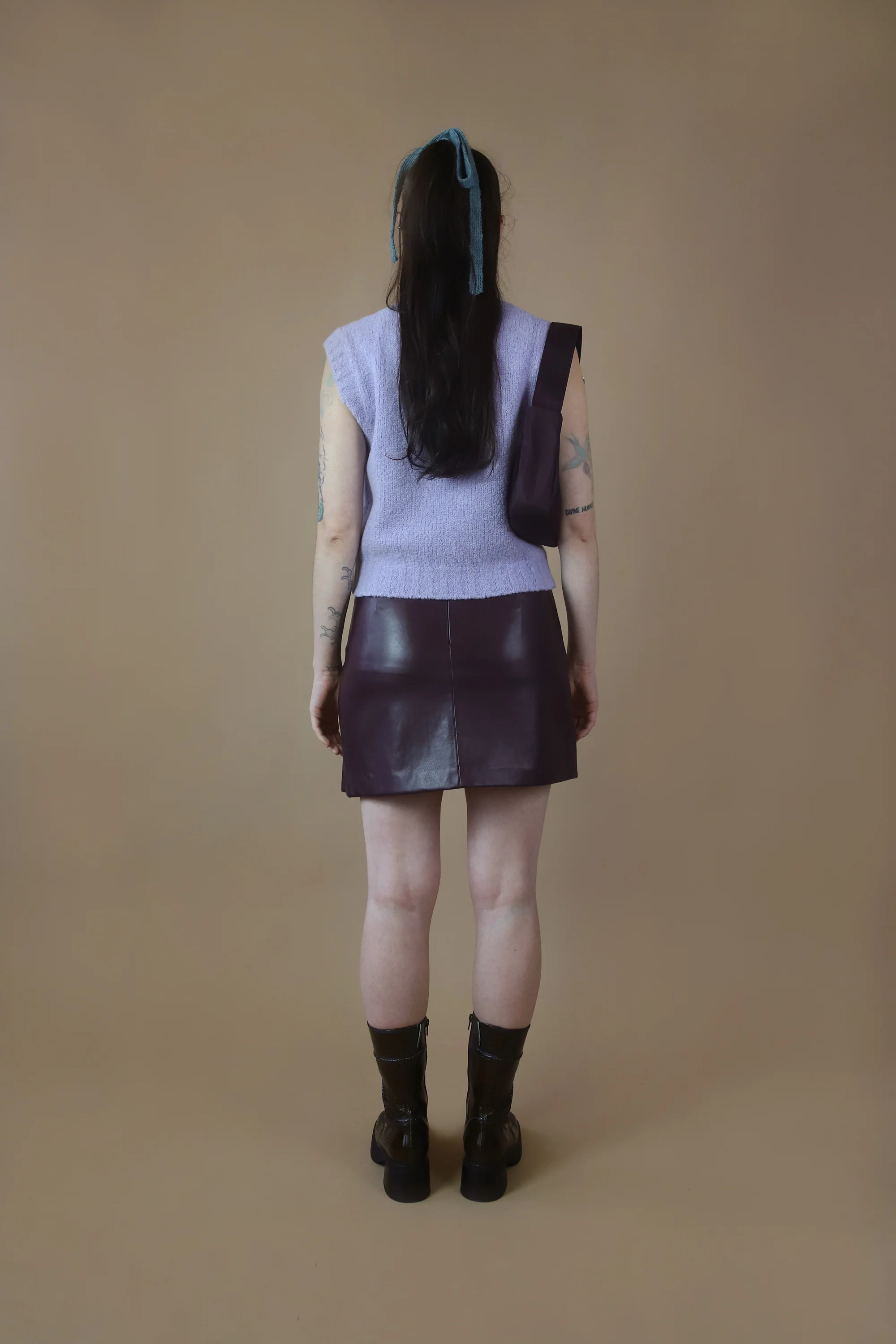 Swan Heart Vest | Purple & White Swan - Image 4