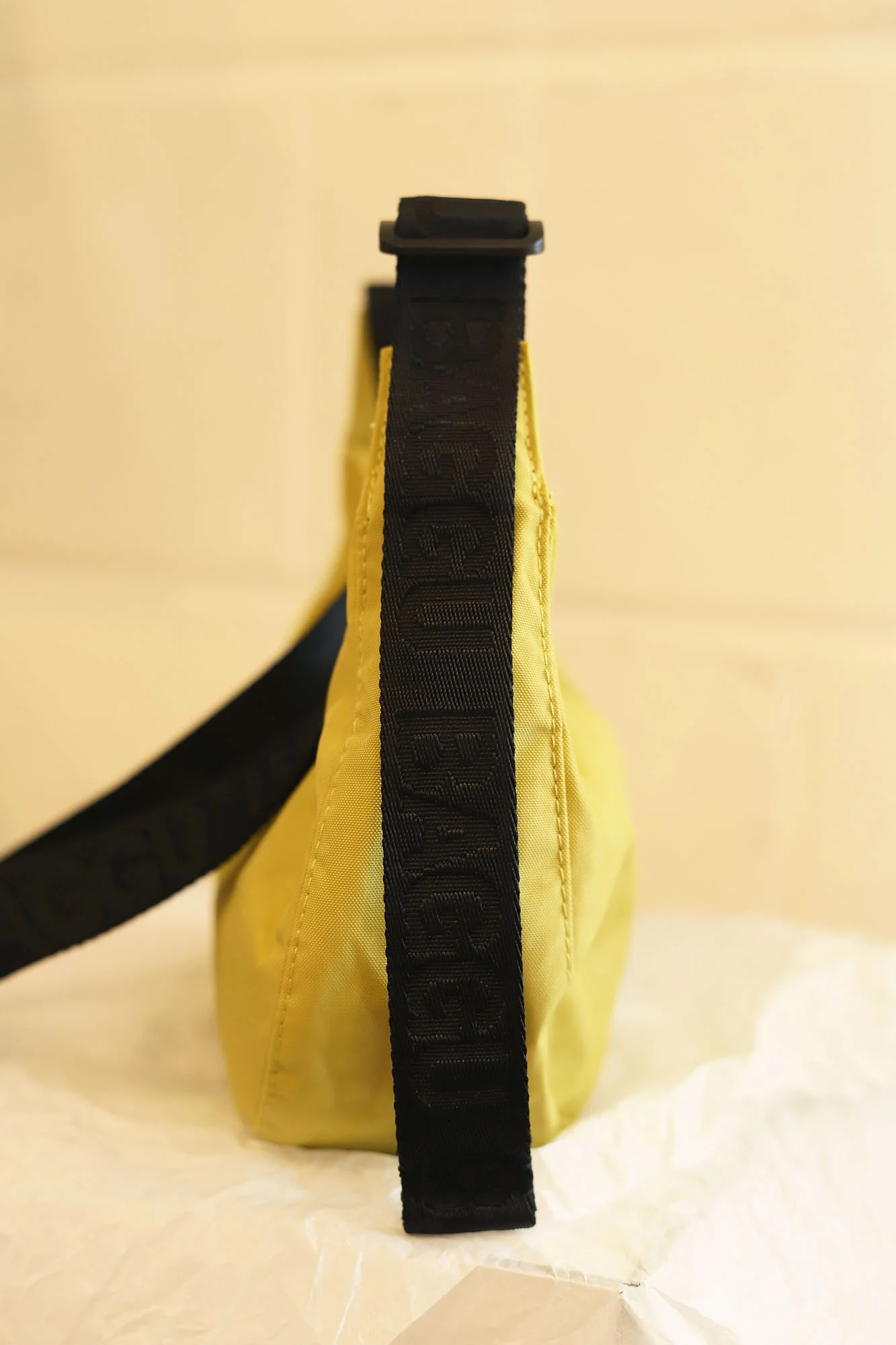 Small Nylon Crescent Bag | Lemongrass - Image 2
