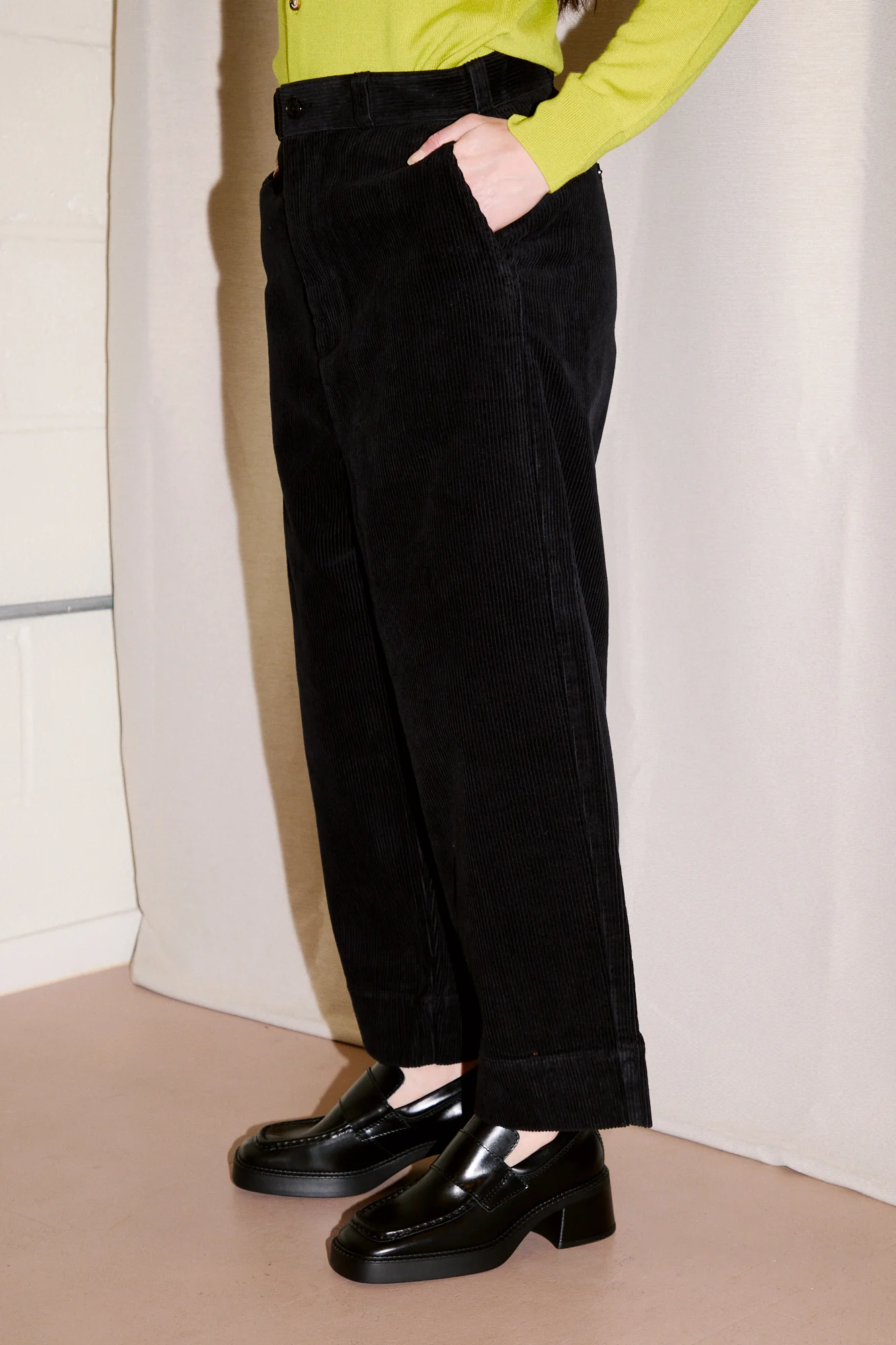 Cord Pants | Black - Image 4