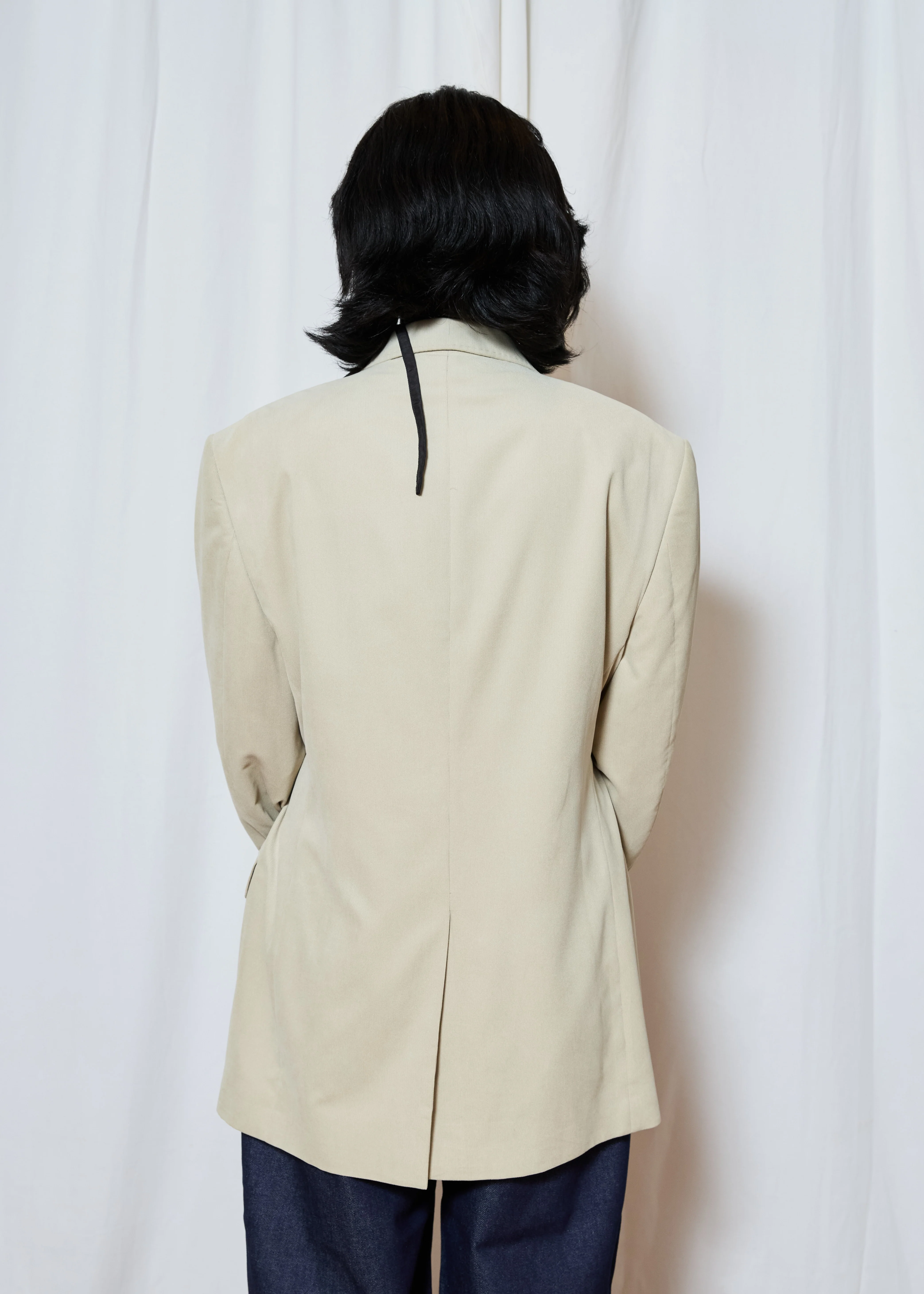 Beige Hardware Front Blazer - Image 4