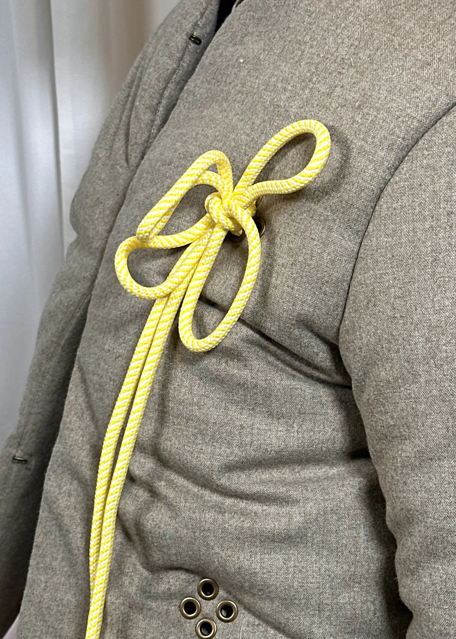 Drawstring Puffer | Woolen Suiting - Image 7