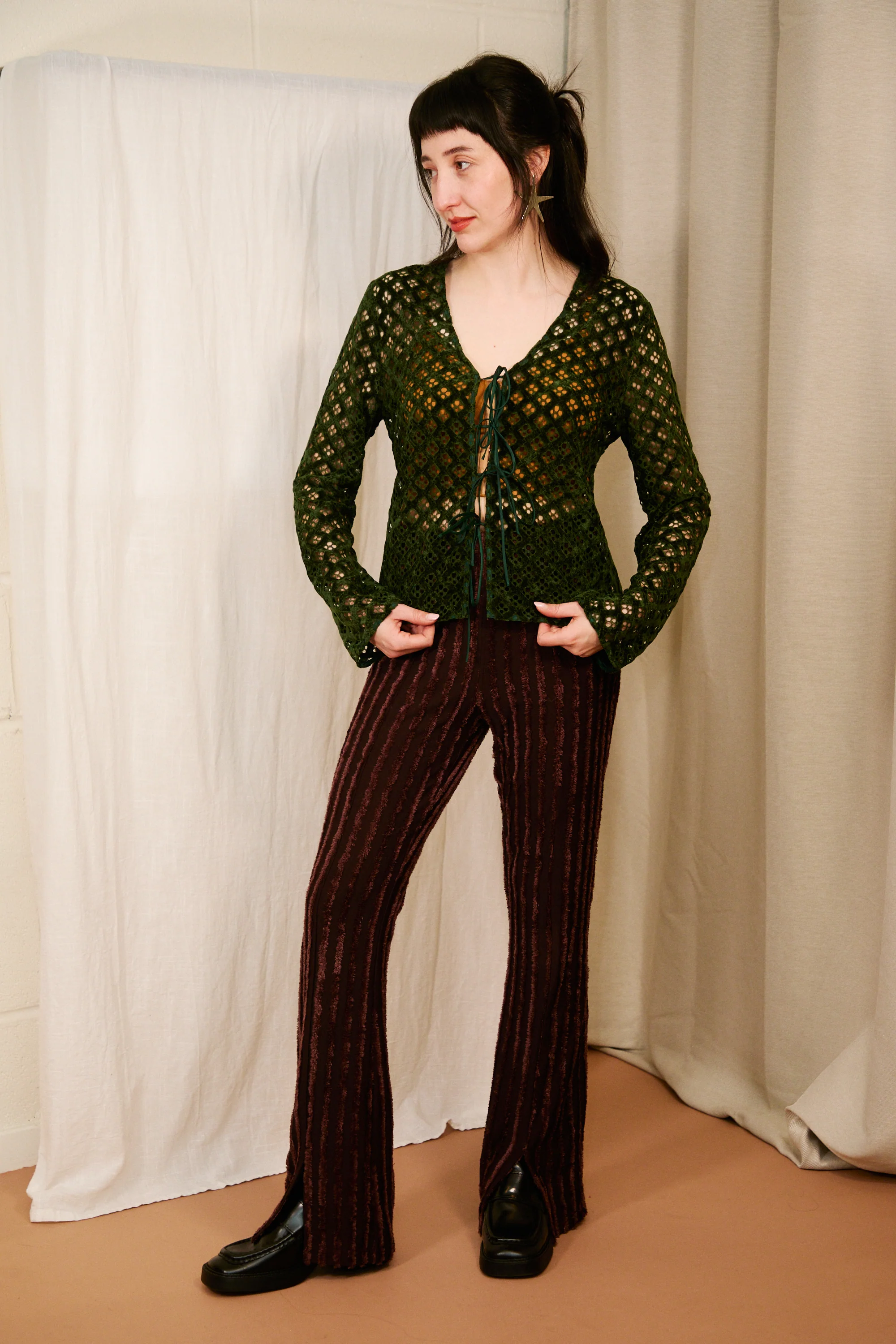 Rosalia Top in Forest Green - Image 4