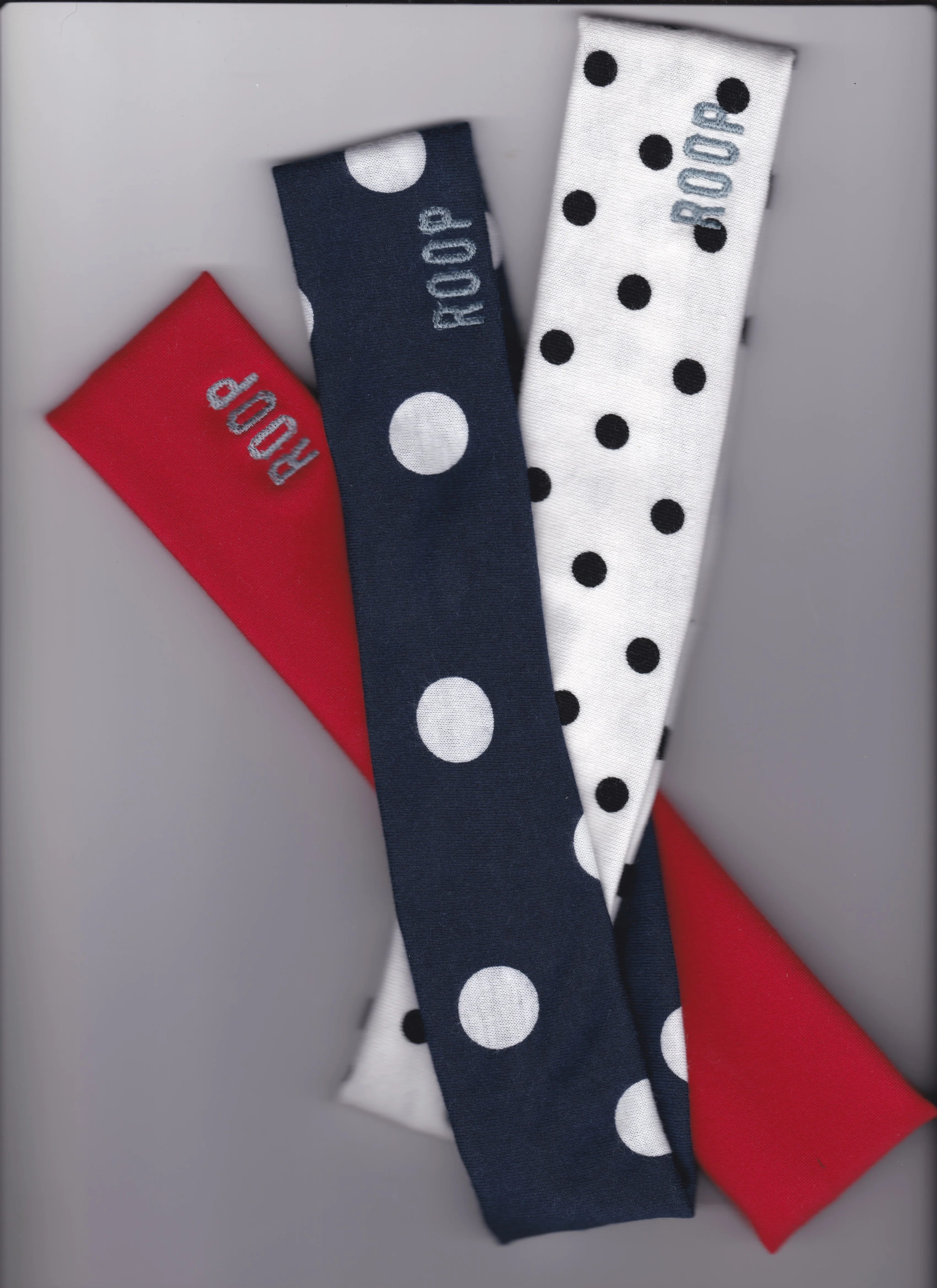 Jenny Headband White & Black Polka - Image 3