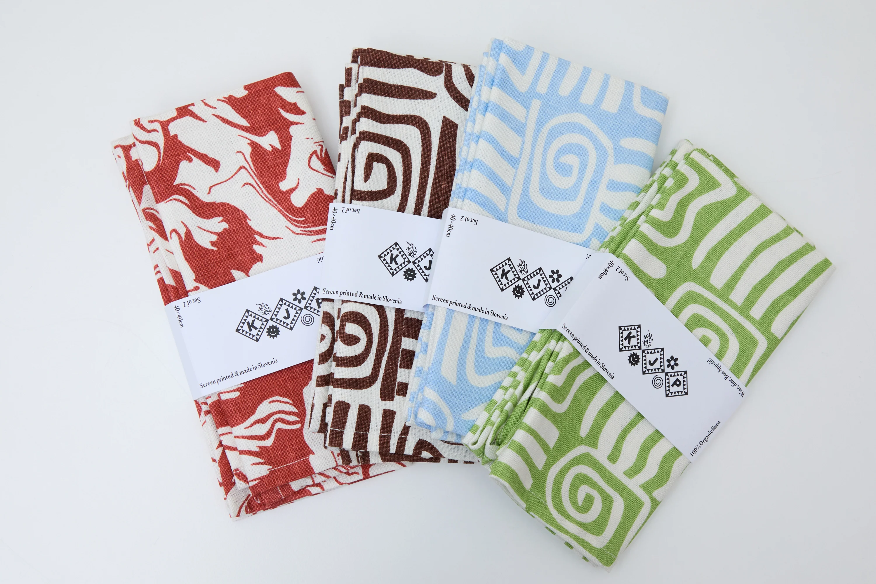Gilbert Napkin Set | Brick - Image 4