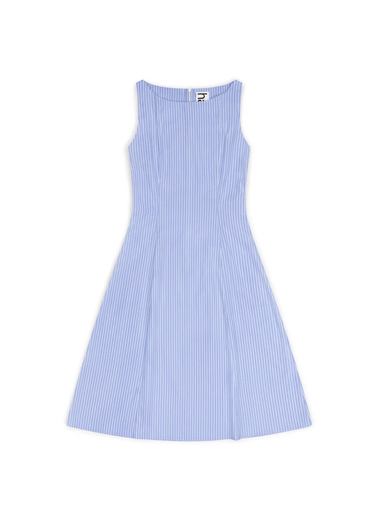 Lia Dress Blue & White Stripe - Image 8