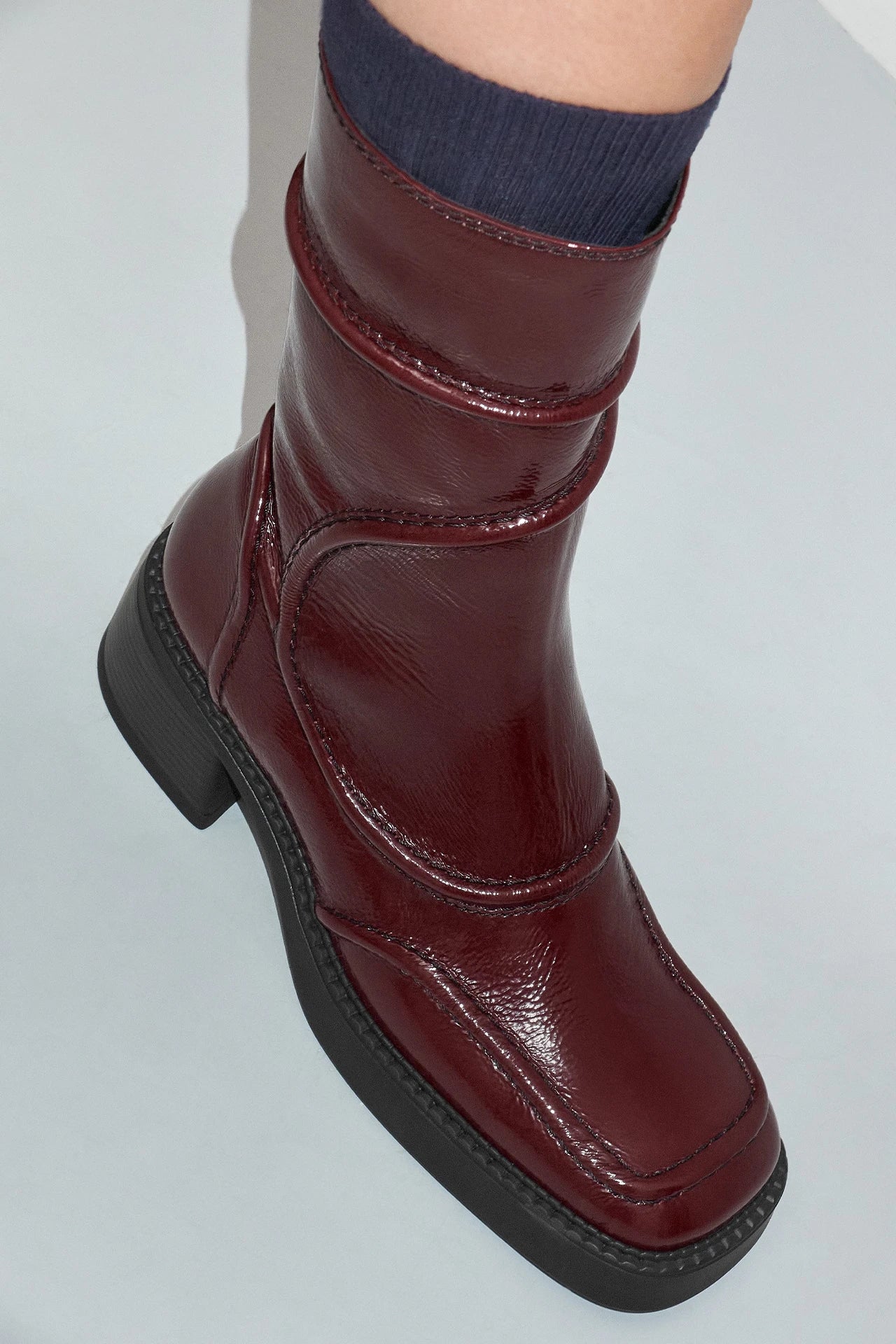 Malene Boots | Burgundy - Image 6