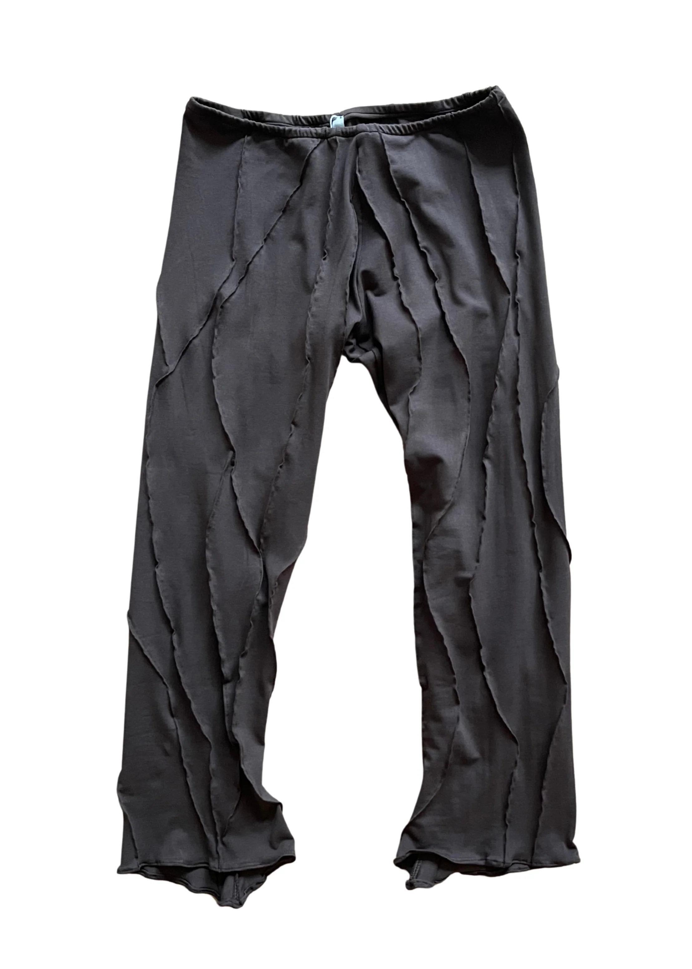 Mid-Calf Flared Pants Chocolate - Image 11