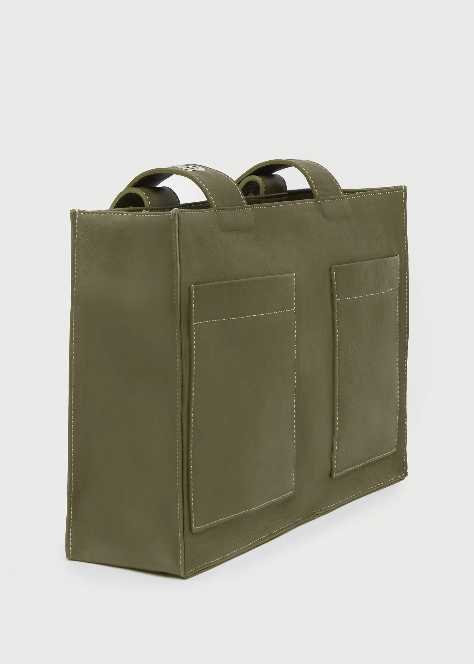 Muse Bag in Nappa Leather | Khaki - Image 4