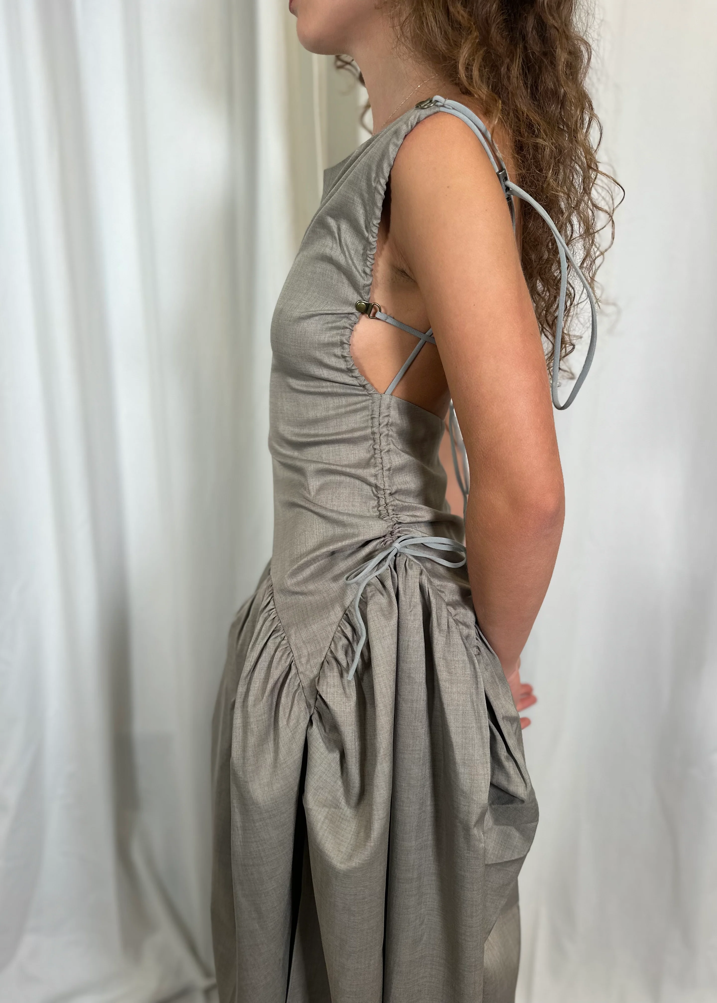 Open Back Cami Bubble Maxi Dress - Image 6